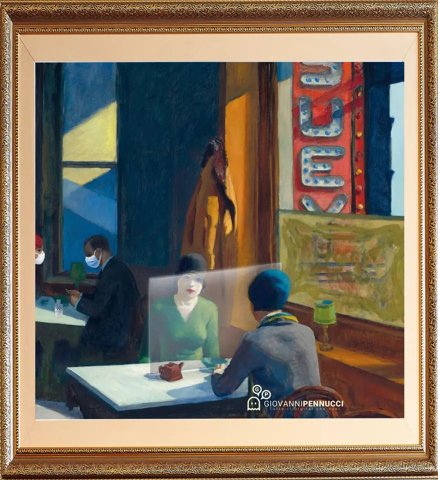 Ritorno alla “normalità”?: Chop Suey di Edward Hopper rivisitato in chiave Covid-19
