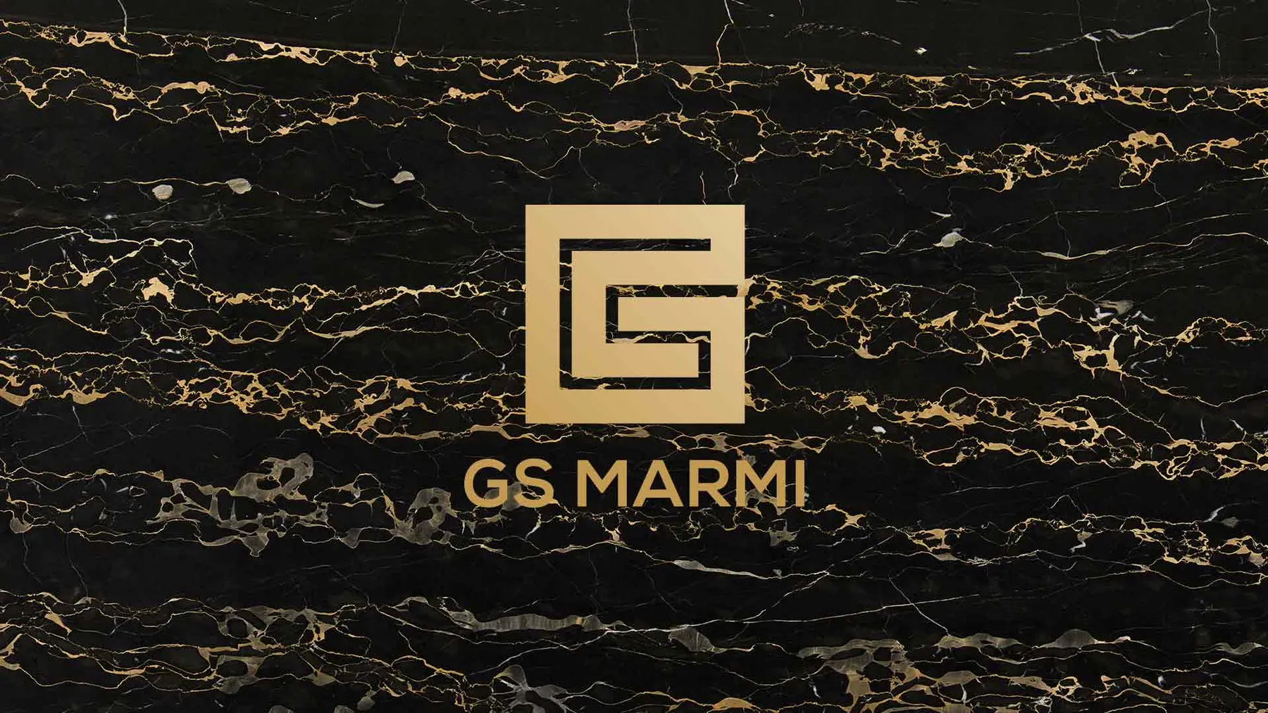 Il marchio GS Marmi sul Portoro